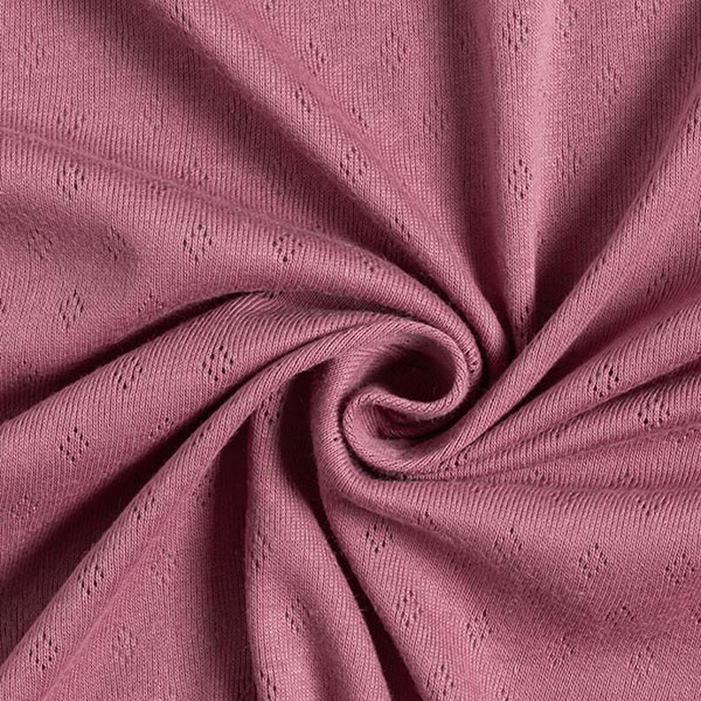 Fijngebreide jersey met gaatjesmotief – pastelviolet,  image number 4