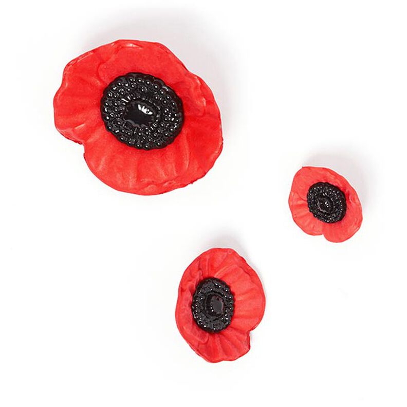 Sierknoop Papaver - rood,  image number 3