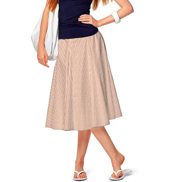 Organza Lurex Streifen – zalm/roségoud, image number 5