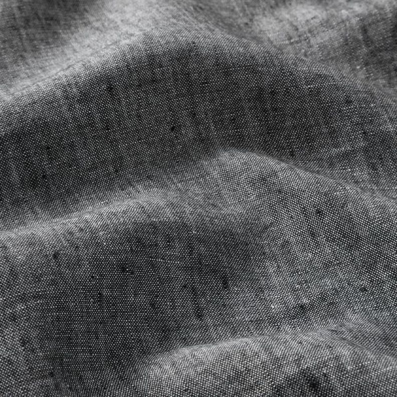 Half linnen melange – zwart,  image number 3