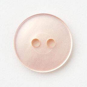 2-gats knoop glanzend [Ø 15 mm] – roos, 