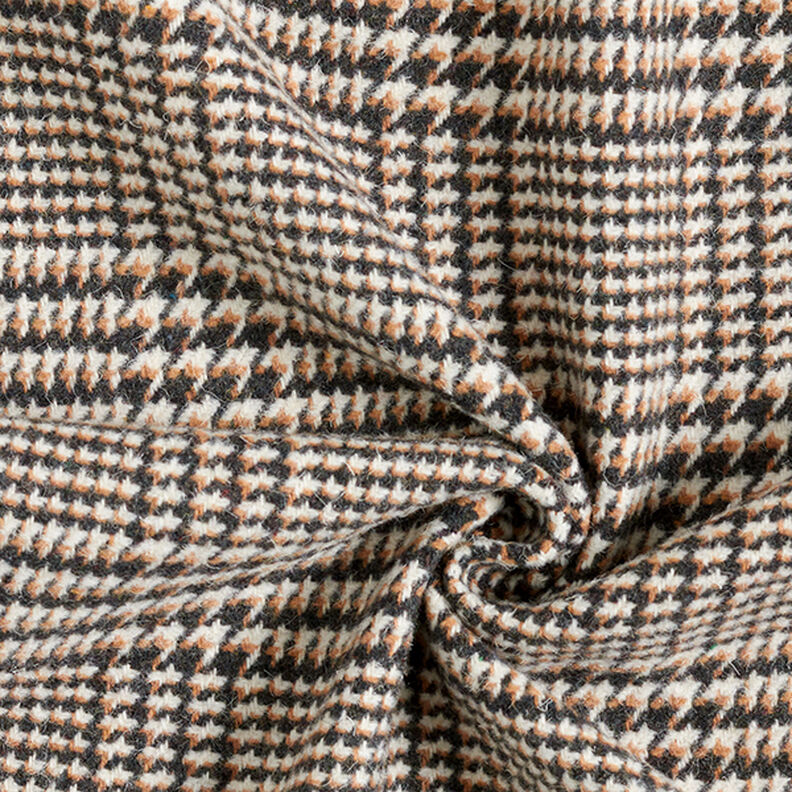 Mantelstof glencheck – anthraciet/beige, image number 3