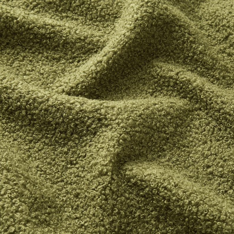Bekledingsstof Teddy zacht – olijf,  image number 2