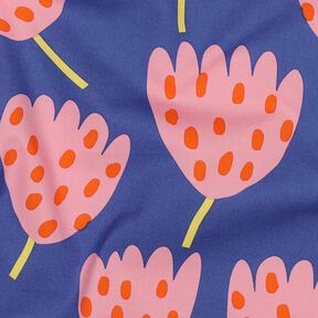 Katoenpopeline Tulips | Nerida Hansen – blauwlila/roze, 