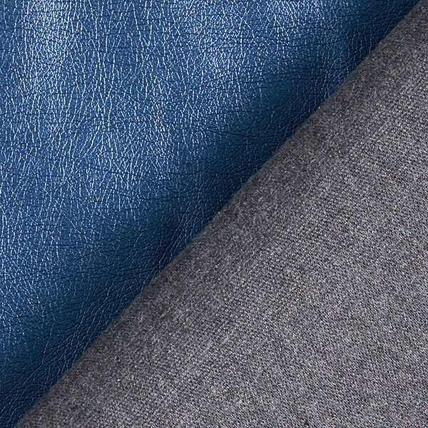 Imitatieleer Metaalglans – blauw,  image number 3
