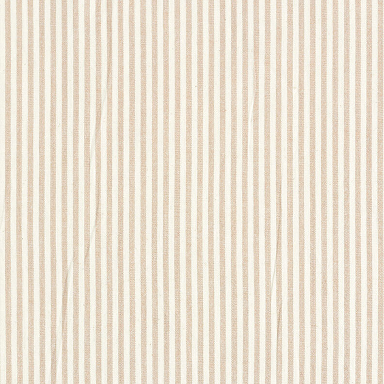 Katoen-viscosemix Strepen – beige/ecru,  image number 1
