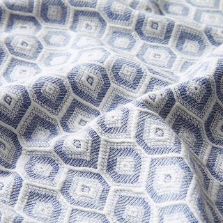 Brei jacquard ruiten – blauw, 