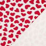 Sweatshirt geruwd Harten | Poppy Fabrics – natuur/rood,  thumbnail number 4