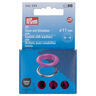 Oogjes met sluitringen [20 stuks | Ø 11 mm] | Prym – pink/zilver metallic,  thumbnail number 1