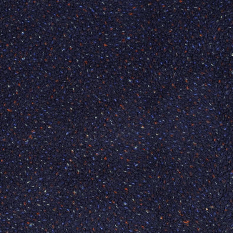 Teddy pluche Tweed Mix | Poppy Fabrics – marineblauw, image number 1