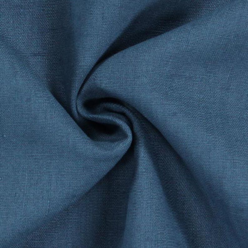 Linnen stof Ramee mix medium – jeansblauw,  image number 3