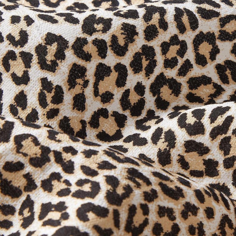 Viscosemix luipaardprint – beige,  image number 2