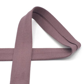 Biasband Katoenjersey [20 mm] – aubergine, 