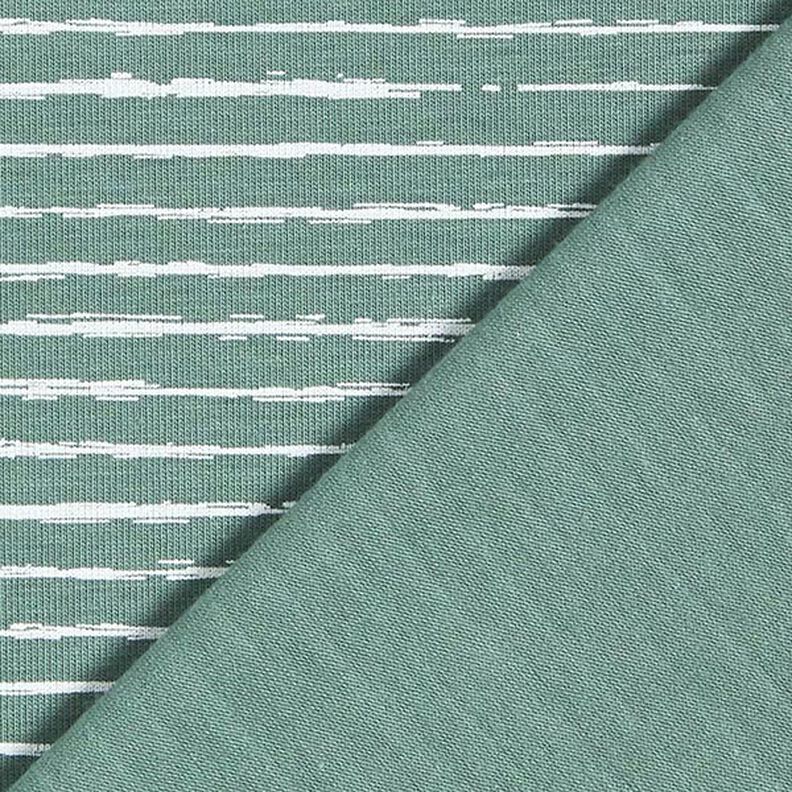 Katoenjersey Skribbel-strepen – riet,  image number 4