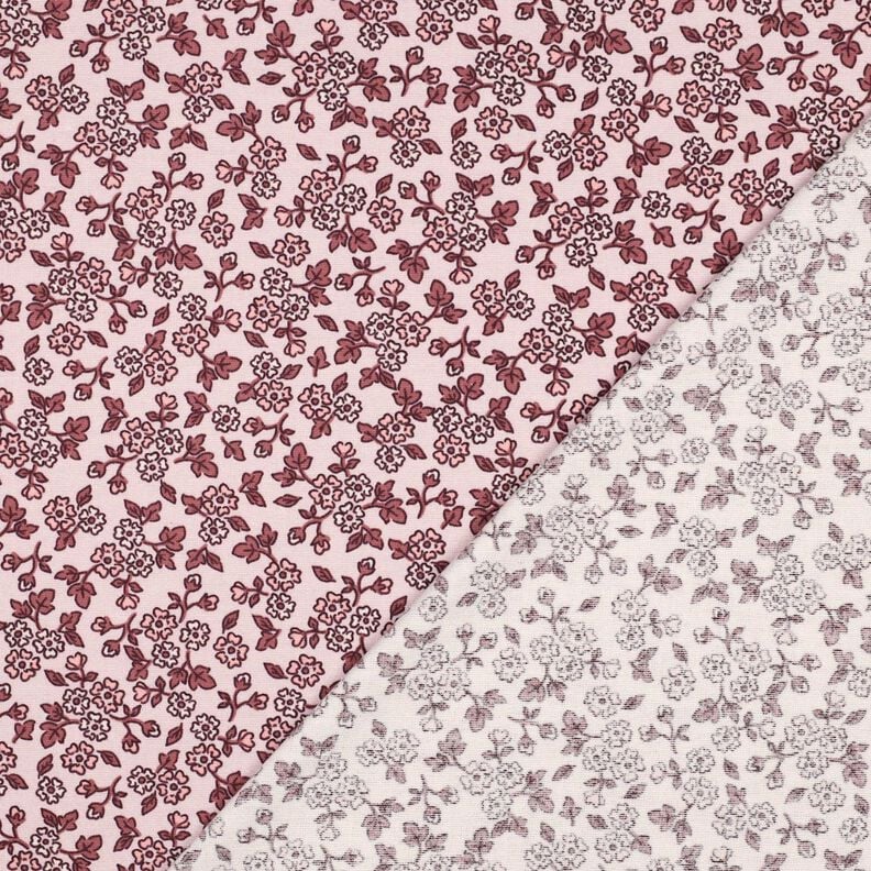 Katoenflanel Bloemetjes | Poppy Fabrics – roos/kaasjeskruid,  image number 4