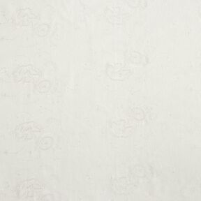 Fijne corduroy borduursels en paillettenbloemen – ecru, 