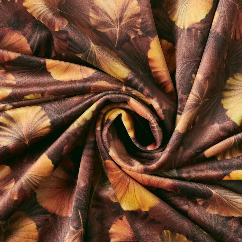 Decoratiefluweel herfstige ginkgo – brons,  image number 3