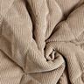 Doorgestikte stof Corduroy met bonten ruiten – taupe,  thumbnail number 4