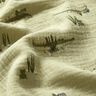 Mousseline/dubbel gehaakte stoffen krokodillen en kikkers – riet,  thumbnail number 2