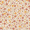 Katoenpopeline Herfstbloemen – wit/roodbruin,  thumbnail number 1