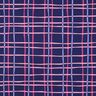 Katoenpopeline golvende ruit| Poppy Fabrics – indigo/roze,  thumbnail number 1