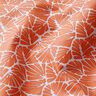 Gecoate katoen abstracte minibladeren – oranje/wit,  thumbnail number 3