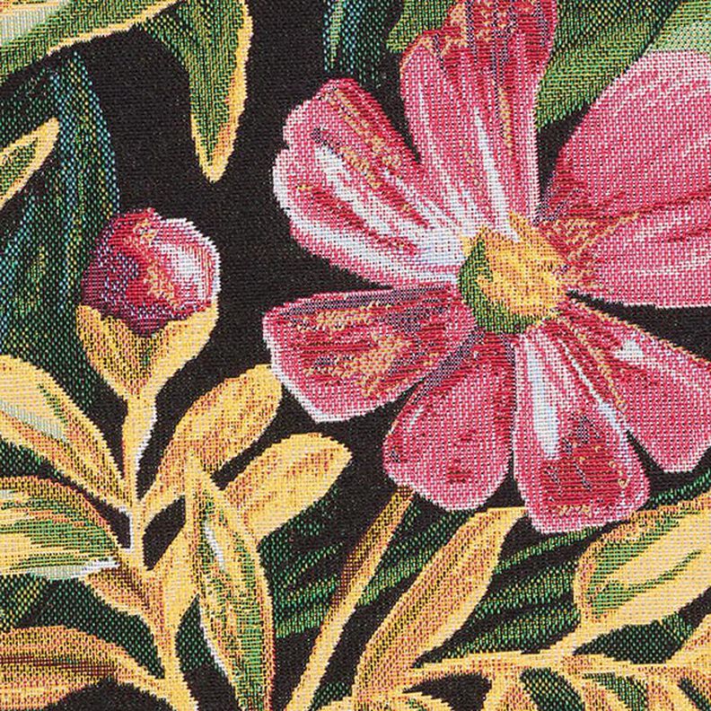 Decostof Gobelin Bloesems – zwart/groen, image number 9