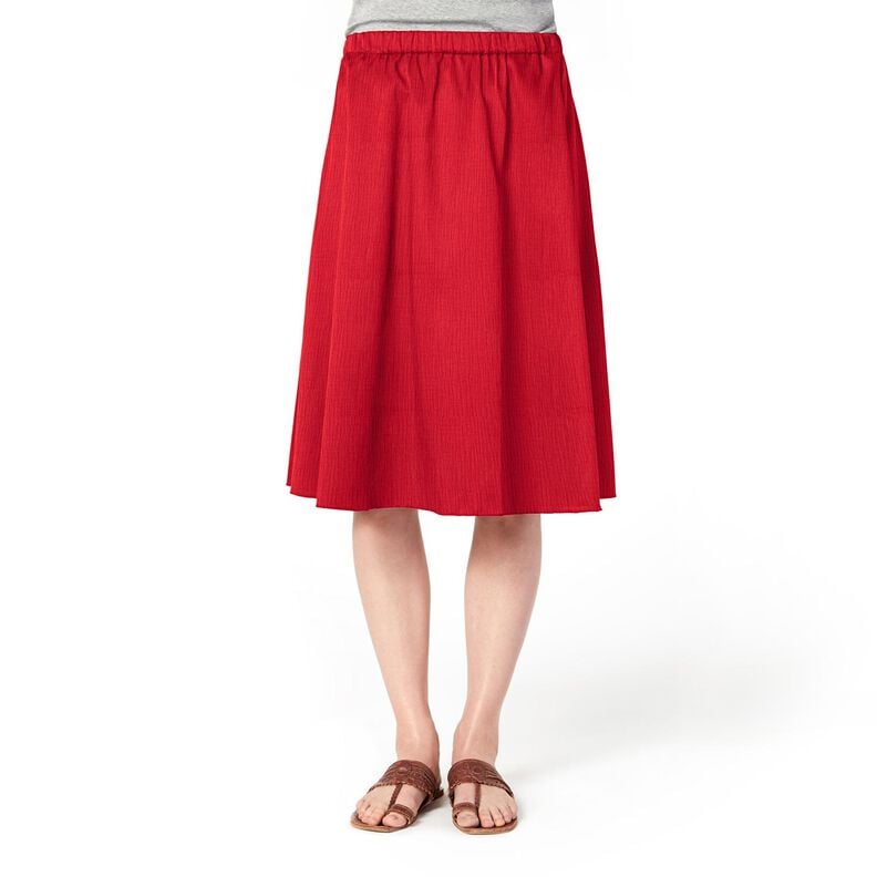 Mousseline/dubbel gehaakte stoffen – rood,  image number 7