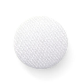 Beklede knoop, Bi-Stretch Gabardine – wit, 