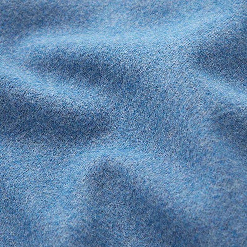 Waterafstotende effen wollen stof – stralend blauw,  image number 2