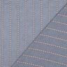 Katoenen stof Jacquard Cheques en bloemen – oceaanblauw/wit,  thumbnail number 4