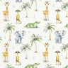 Katoenjersey Baby jungledieren Digitaal printen – ecru,  thumbnail number 1