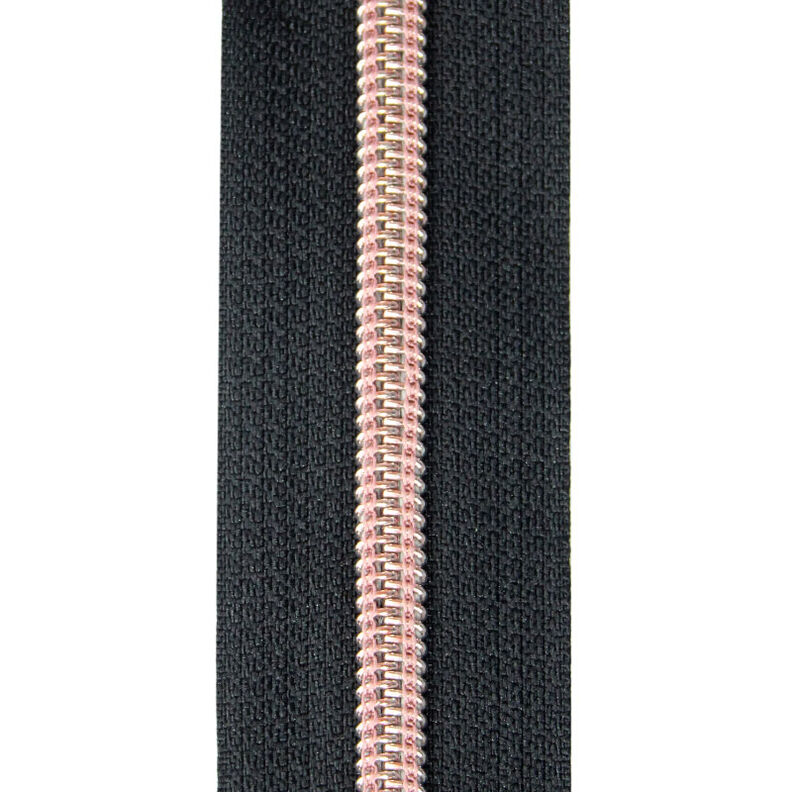 Eindeloze ritssluiting | Prym – roségoud/zwart,  image number 1
