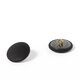Beklede knoop gloss - zwart,  thumbnail number 3