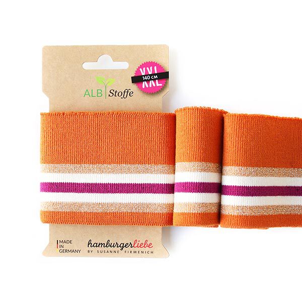 BIOLOGISCHE BOORDSTOF CUFF ME GLAM  [140 CM | 7,5 CM]  | Albstoffe | Hamburger Liebe,  image number 1
