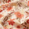 Decostof half panama bloemenpracht – koraal/natuur,  thumbnail number 2