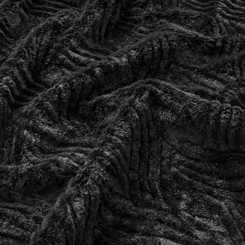 Nepbont golvende lijnen – zwart,  image number 2