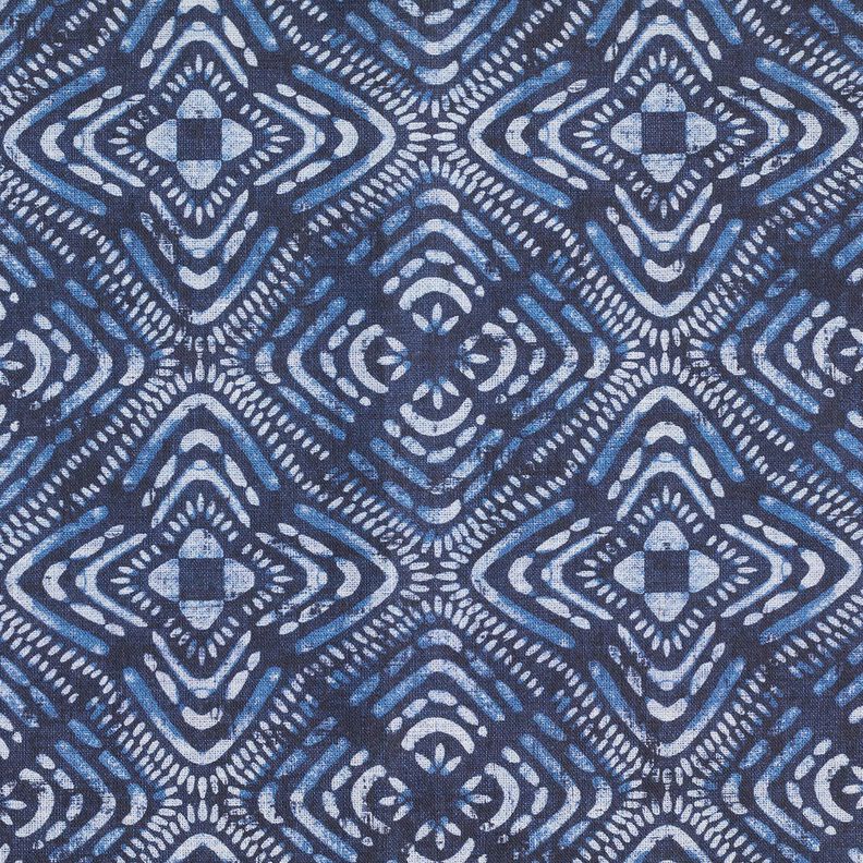 Decostof Canvas Batiktegels – indigo/wit, image number 5