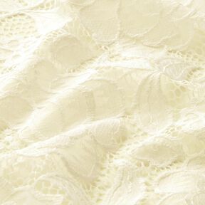 Elastisch kant Bloemen en bladeren – ecru, 