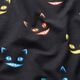 French Terry sommersweat Cheshire Cat Digitaal printen – zwart/kleurenmix,  thumbnail number 2