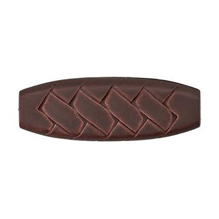 Knevelknoop leren look - bruin, 