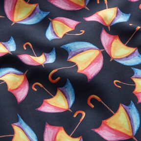 Softshell kleurrijke parasols Digitaal printen – nachtblauw, 