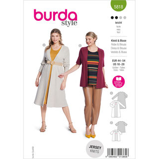 Plus-Size Jurk / Blouse 5818 | Burda | 44-54, 
