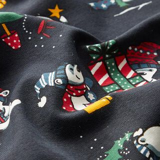 Sweatshirt geruwd IJsberen vieren Kerstmis – marineblauw, 