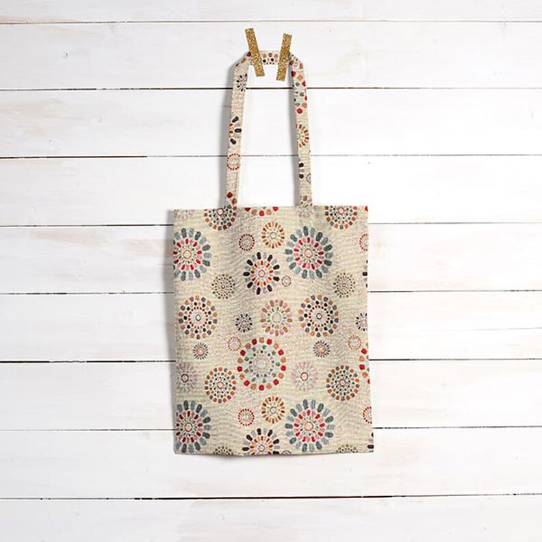 Decostof Gobelin Mandala‘s – lichtbeige/roze,  image number 8