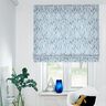 Decostof Half panama Bladmotief – blauw,  thumbnail number 7