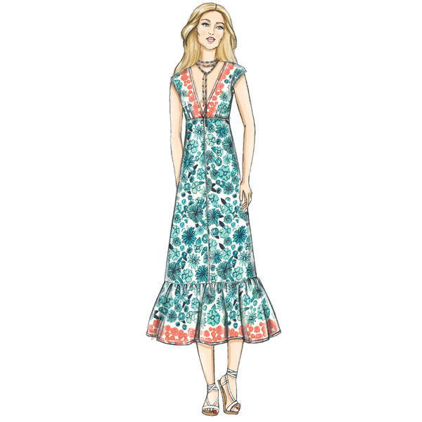 Jurk, Very Easy Vogue 9311 | 32 - 48, image number 5