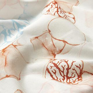 GOTS batist koralen | Tula – ecru/roze, 