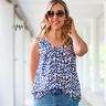 Katoenjersey Luipaard met gouden vlekken | Glitzerpüppi – wit/indigo,  thumbnail number 5