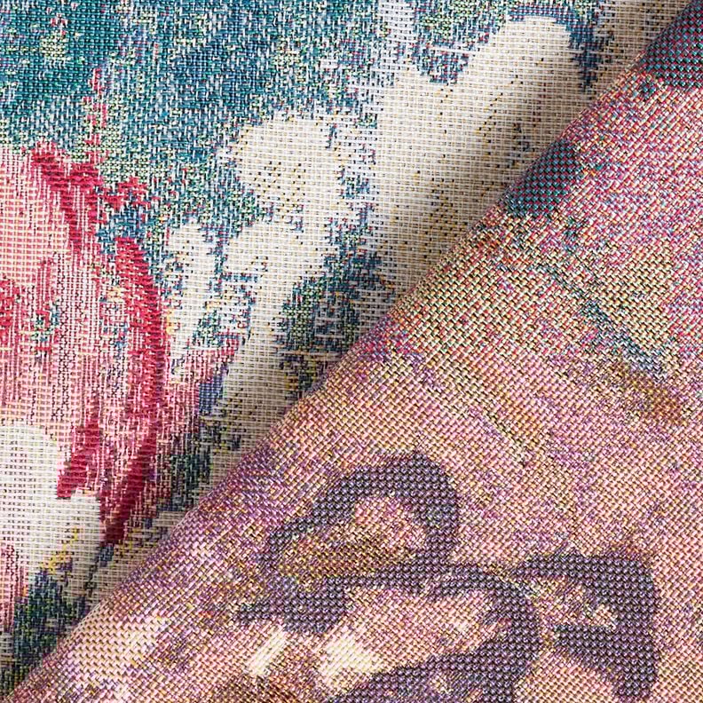 Decostof Gobelin Waterlelies – lichtbeige/groen, image number 4